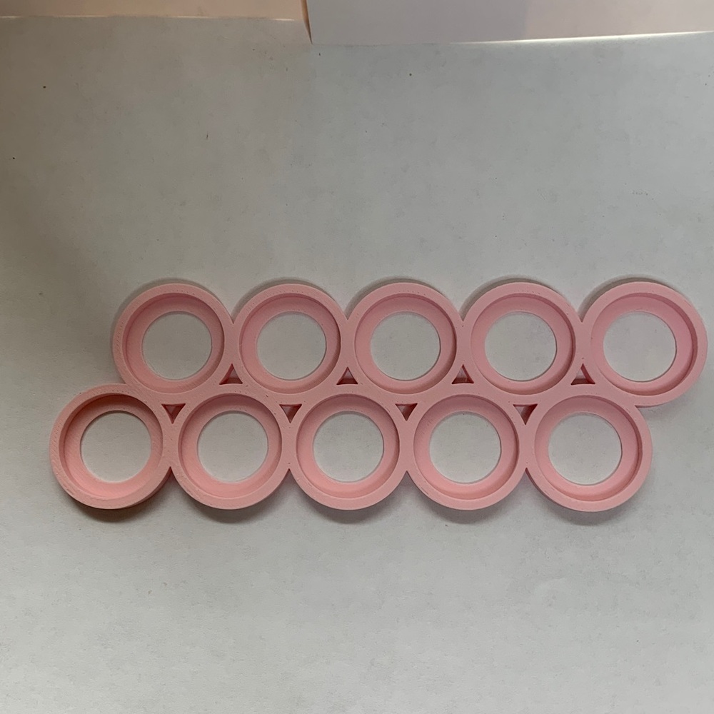 25mm Pink Line Cloud Movement Trays for 10 units